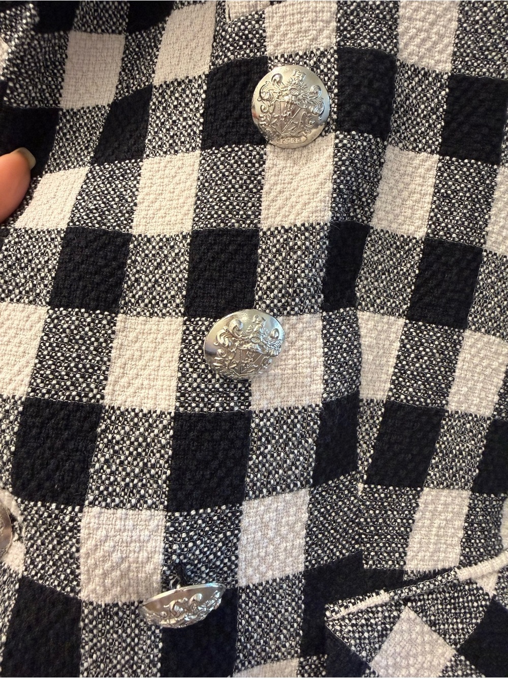 Veronica Beard Gingham Blazer - Picture 3 of 5